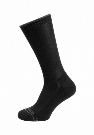 Black Men Jack Wolfskin Hike Merino Cl C Socks | 68527212