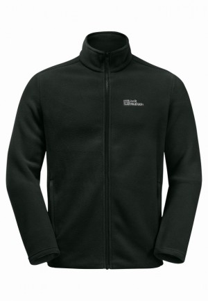 Black Men Jack Wolfskin Winterstein Fz Fleece Jackets | 41327929