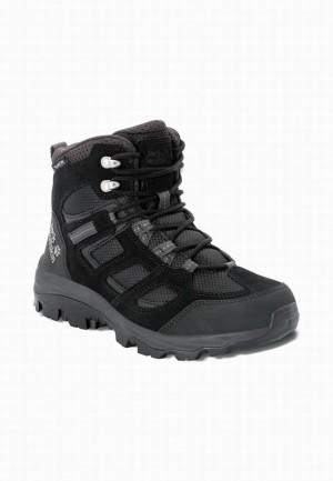 Black Women Jack Wolfskin Vojo 3 Texapore Mid Hiking Shoes | 40886577