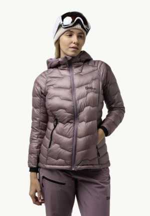 Grey Women Jack Wolfskin Alpspitze Down Jackets | 92835225