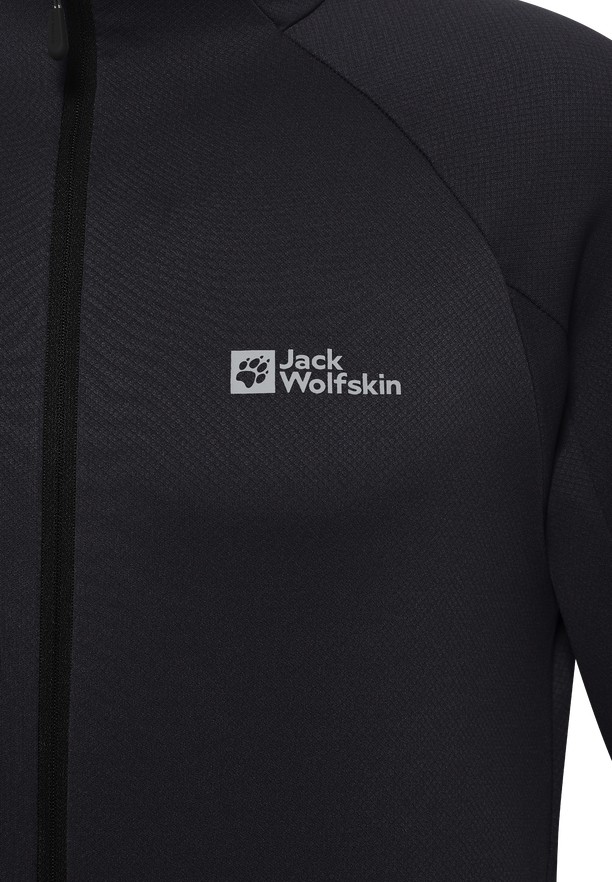 Black Men Jack Wolfskin Alpgrat Fz Fleece Jackets | 65292947