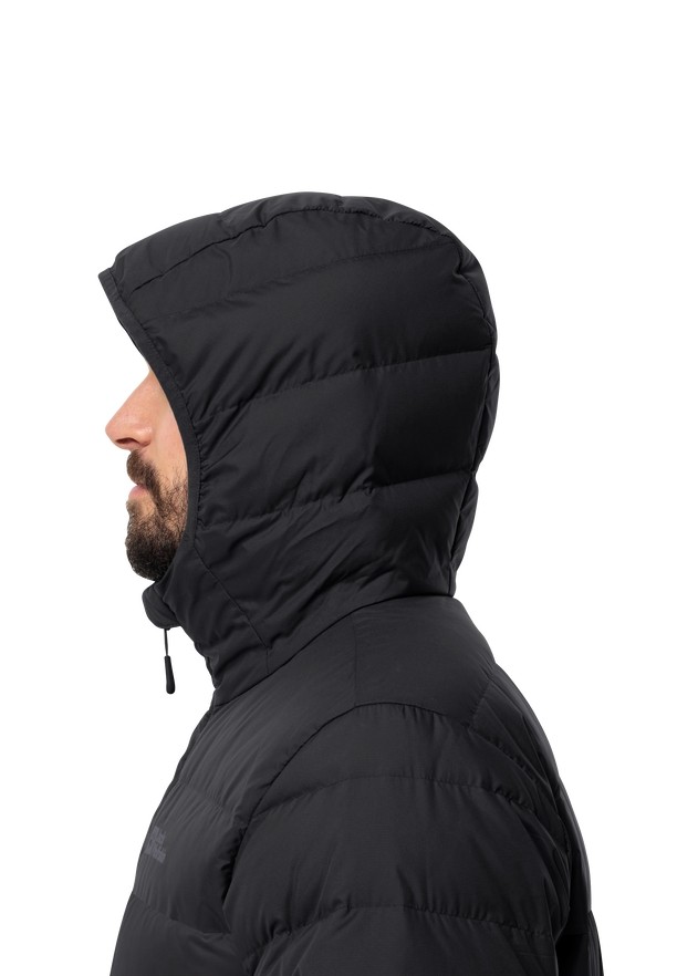 Black Men Jack Wolfskin Ather Hoody Down Jackets | 96209262