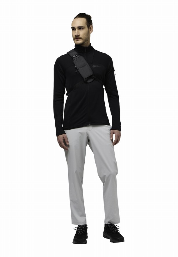 Black Men Jack Wolfskin Cyrox Sling Shoulder Bags | 48891645