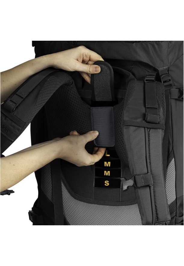 Black Men Jack Wolfskin Denali 65|10 Trekking Backpack | 19177732