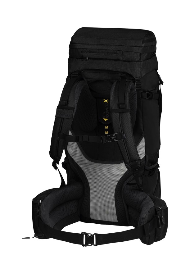 Black Men Jack Wolfskin Denali 65|10 Trekking Backpack | 33632276