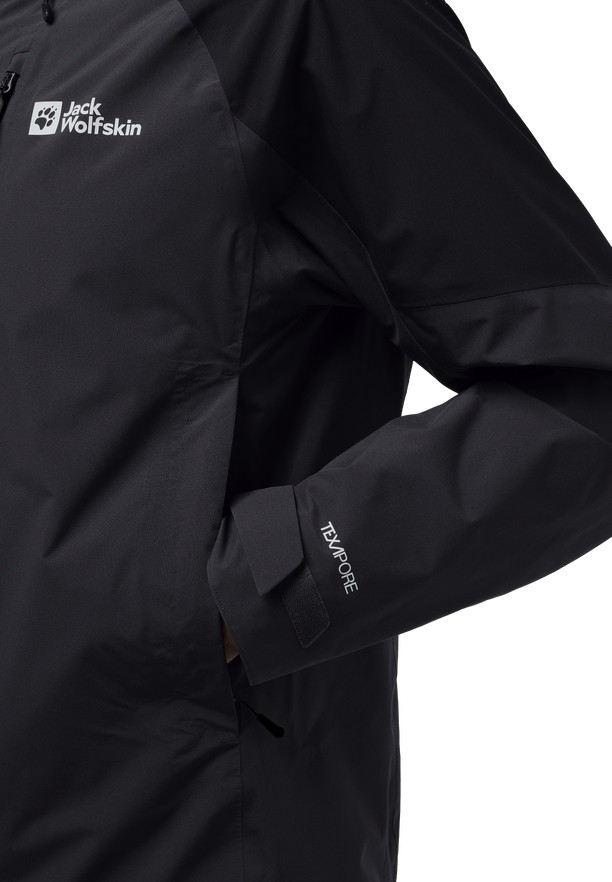 Black Men Jack Wolfskin Eagle Peak 2l Rain Jackets | 70770026