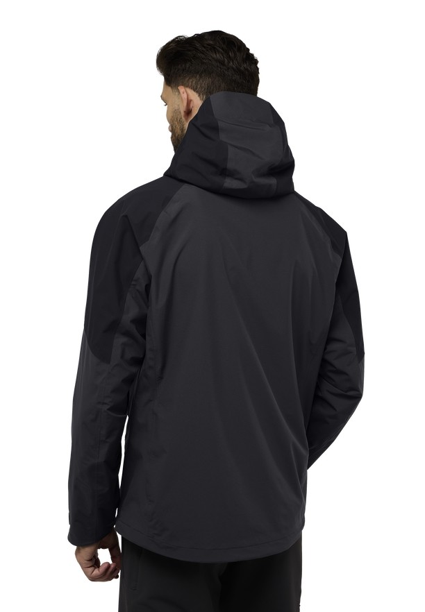 Black Men Jack Wolfskin Eagle Peak 2l Rain Jackets | 70770026