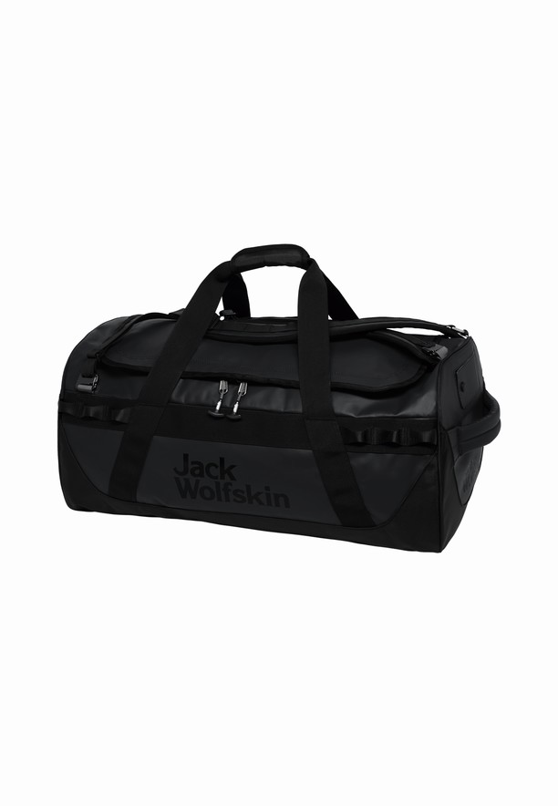 Black Men Jack Wolfskin Expedition Trunk 65 Duffle Bags | 55063862