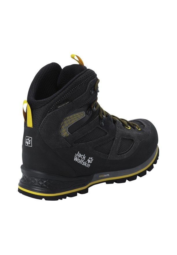 Black Men Jack Wolfskin Force Crest Texapore Mid Hiking Shoes | 29060569