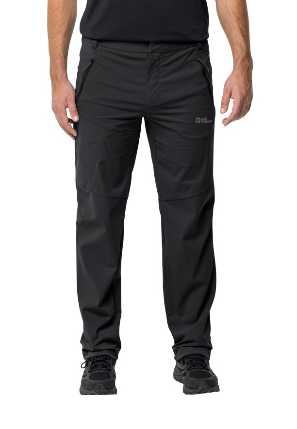 Black Men Jack Wolfskin Glastal Hiking Pants | 20493933
