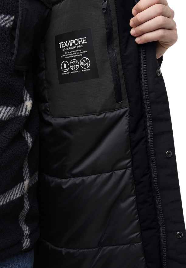 Black Men Jack Wolfskin Gletschersee Coats | 62006371