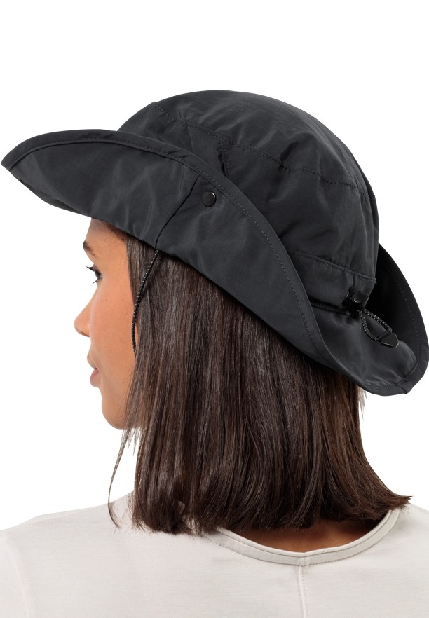 Black Men Jack Wolfskin Mesh Bucket Hats | 29282592