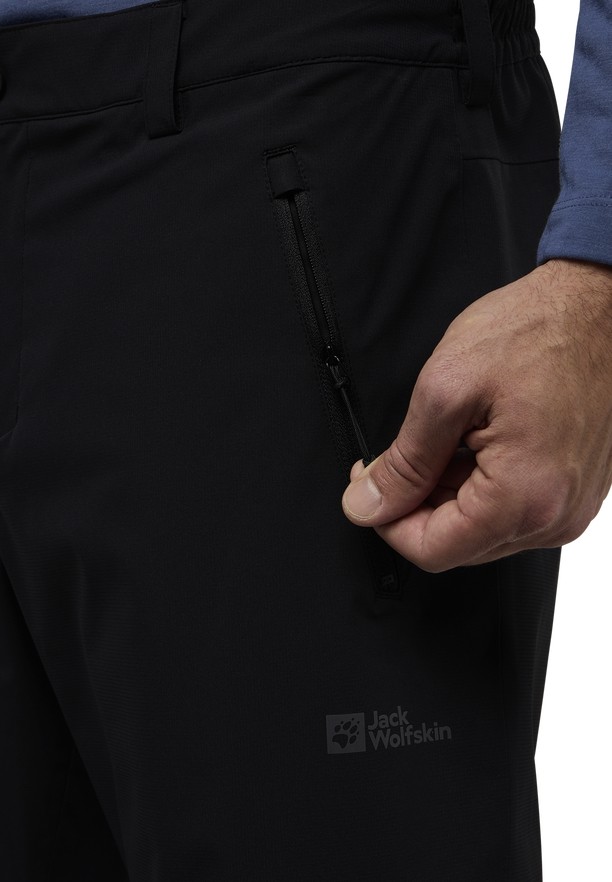 Black Men Jack Wolfskin Parana Hiking Pants | 65999051