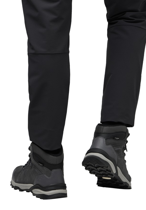Black Men Jack Wolfskin Refugio Texapore Mid Hiking Shoes | 94169929