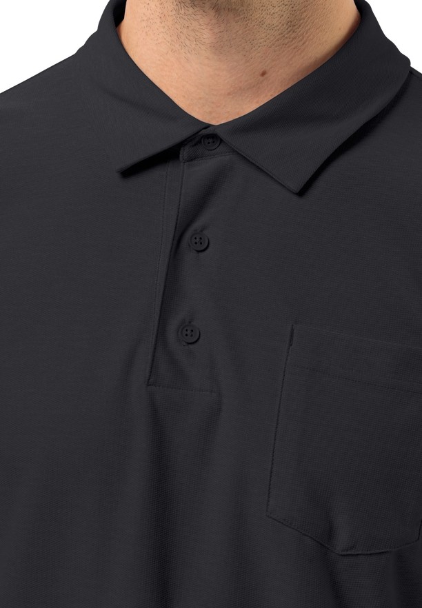 Black Men Jack Wolfskin Terral Polo Shirts | 44890436