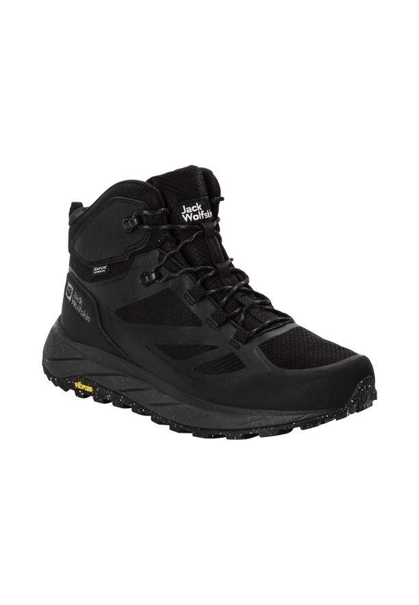 Black Men Jack Wolfskin Terraventure Texapore Mid Hiking Shoes | 35381746