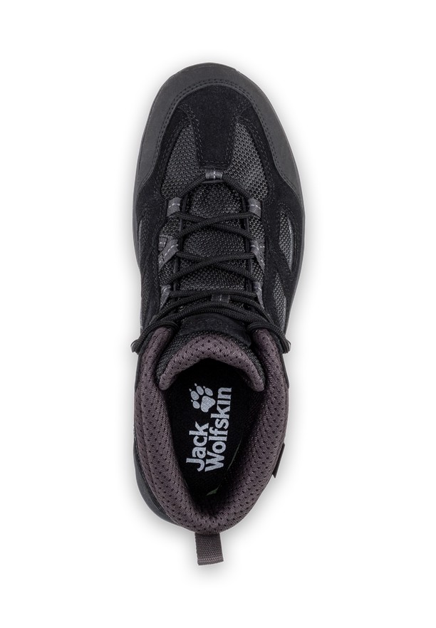 Black Men Jack Wolfskin Vojo 3 Texapore Mid Hiking Shoes | 93515660