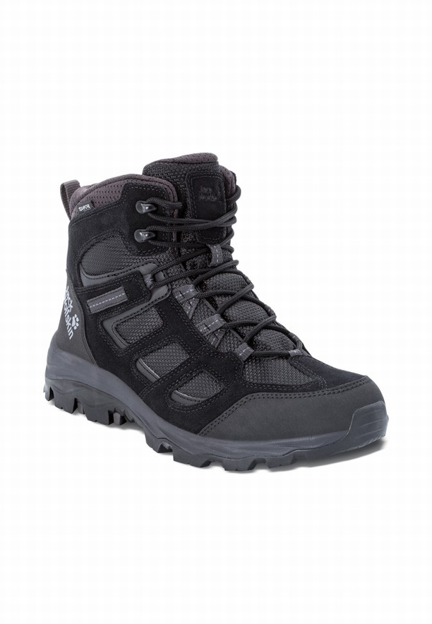 Black Men Jack Wolfskin Vojo 3 Texapore Mid Hiking Shoes | 93515660