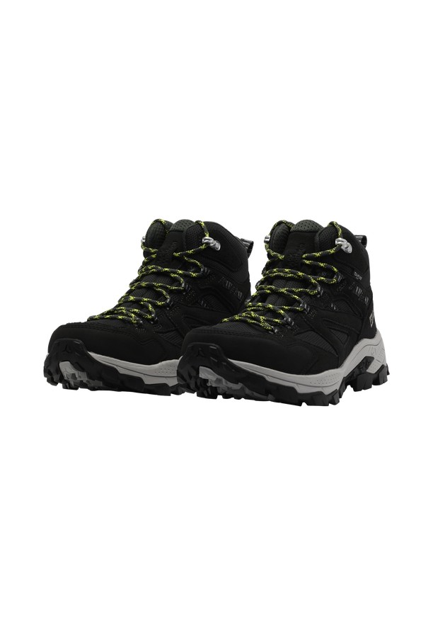 Black Men Jack Wolfskin Vojo Tour Texapore Mid Hiking Shoes | 72586609