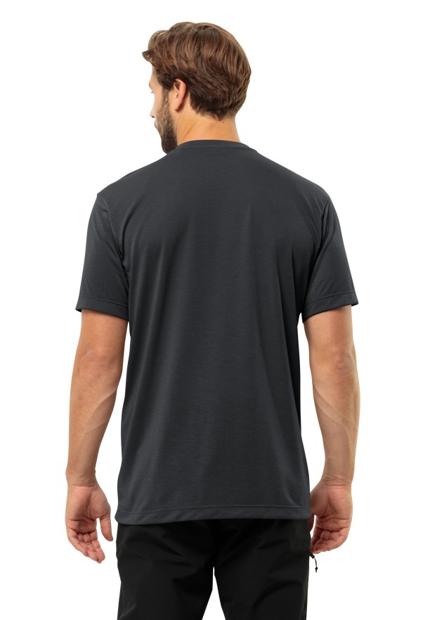 Black Men Jack Wolfskin Vonnan S/s T Shirts | 43130536