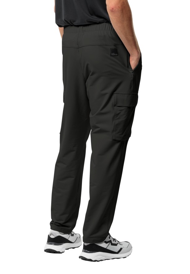 Black Men Jack Wolfskin Wandermood Pants | 99197051