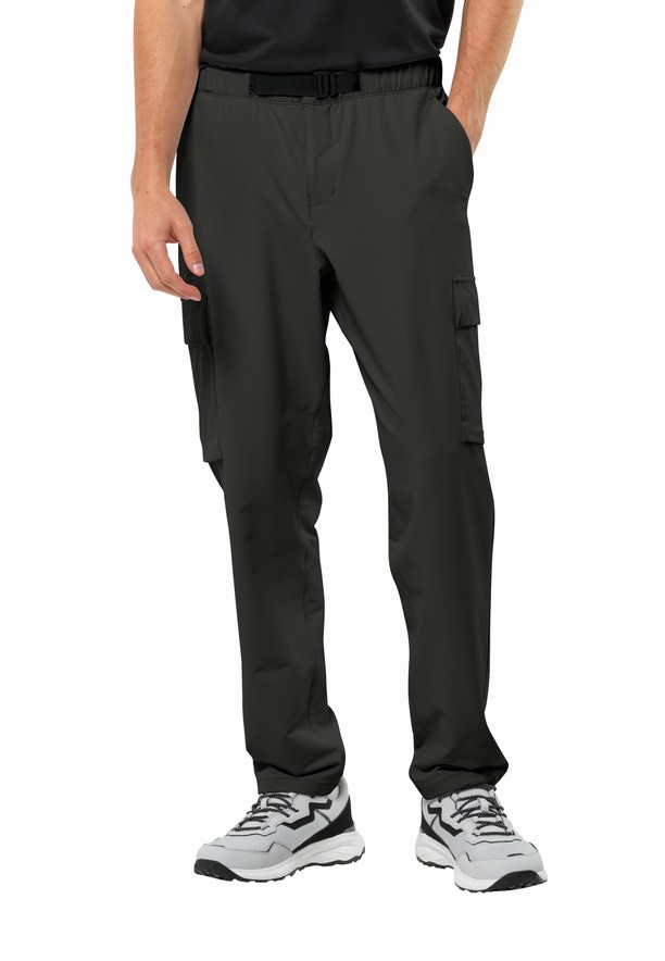 Black Men Jack Wolfskin Wandermood Pants | 99197051