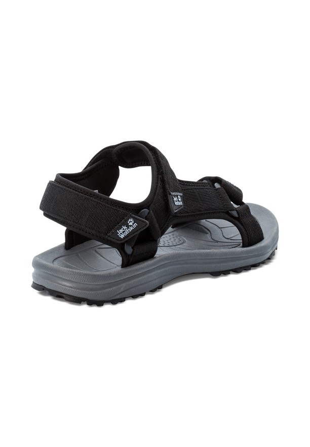 Black Men Jack Wolfskin Wave Breaker Sandals | 89984978