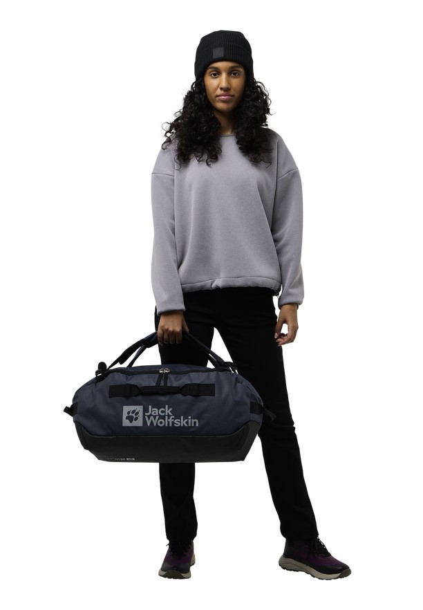Black Women Jack Wolfskin All-in 35 Duffle Bags | 57735878