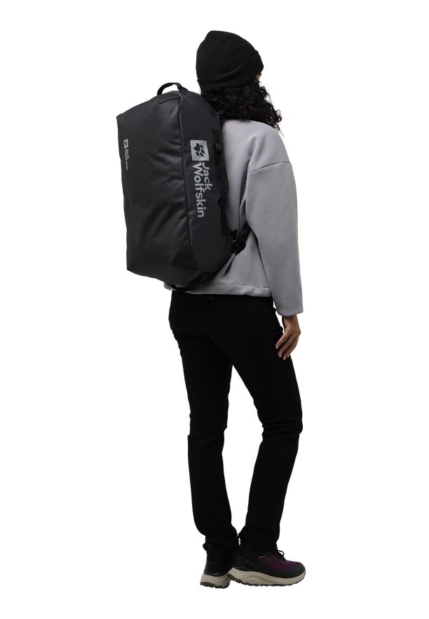 Black Women Jack Wolfskin All-in 35 Duffle Bags | 46909723