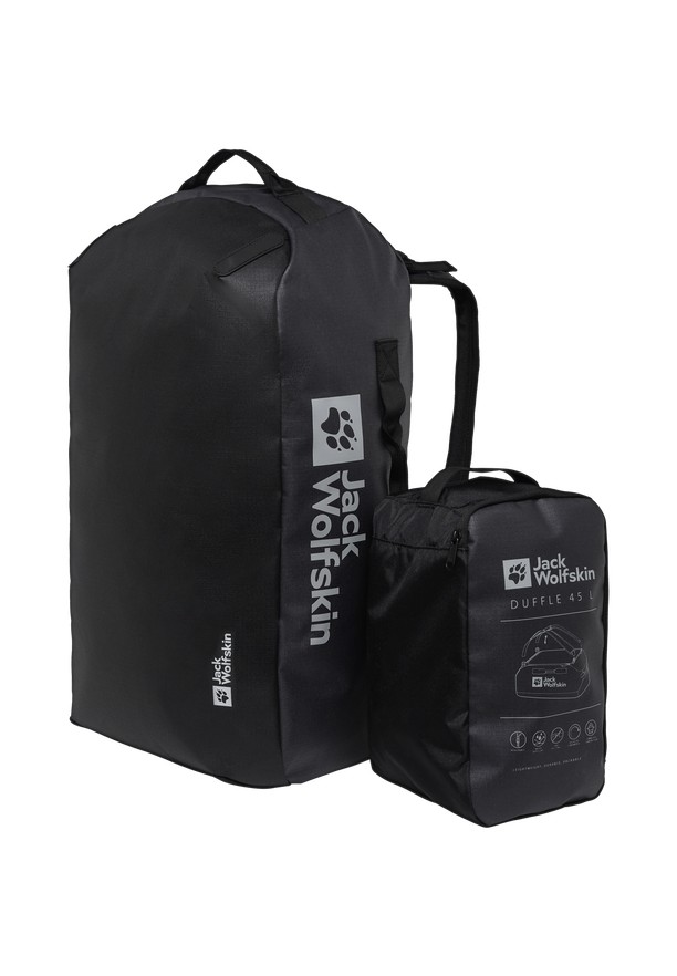 Black Women Jack Wolfskin All-in 45 Duffle Bags | 73151765