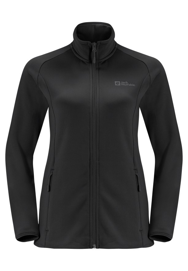 Black Women Jack Wolfskin Baiselberg Fz Fleece Jackets | 58679979