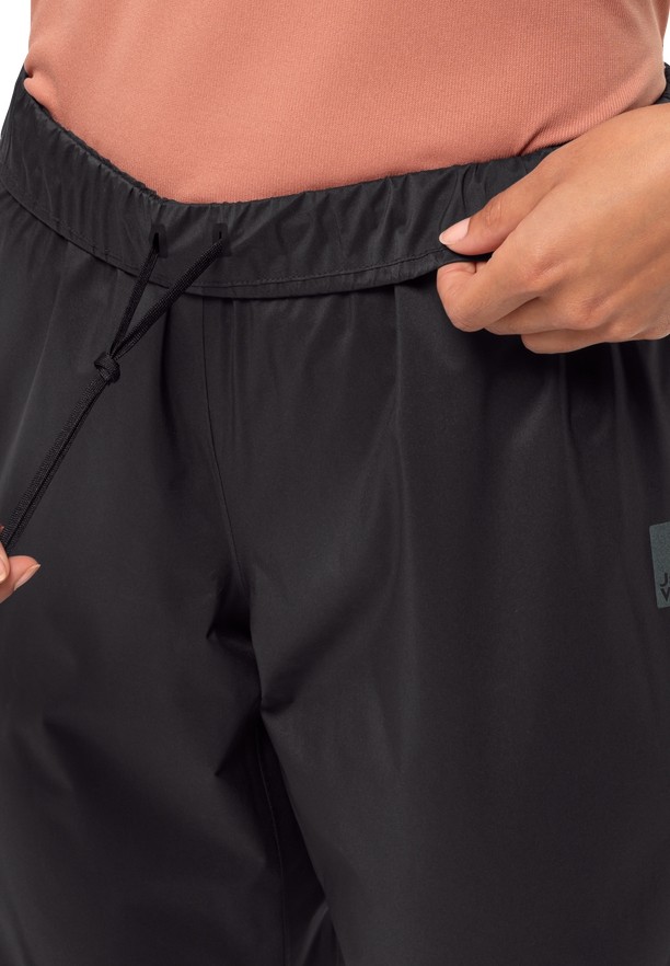 Black Women Jack Wolfskin Bike Commute 2.5l Pants | 14516313