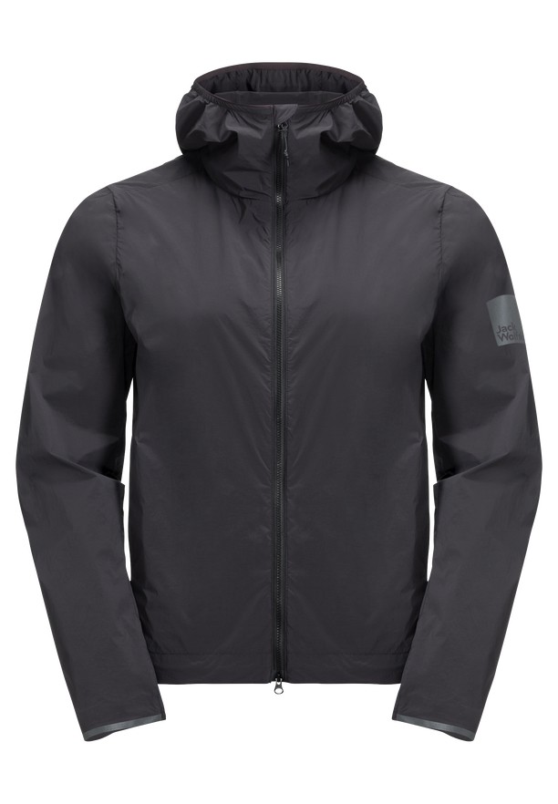 Black Women Jack Wolfskin Bike Commute Wind Softshell Jackets | 57368884