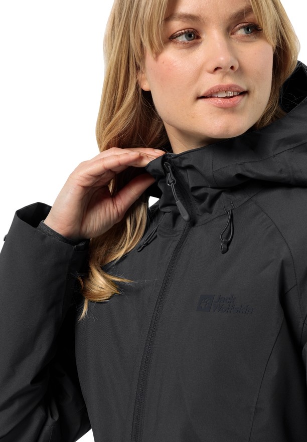 Black Women Jack Wolfskin Heidelstein Ins Winter Jackets | 83723406