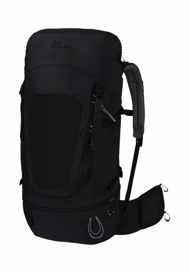 Black Women Jack Wolfskin Highland Trail 55|5 Trekking Backpack | 72750477