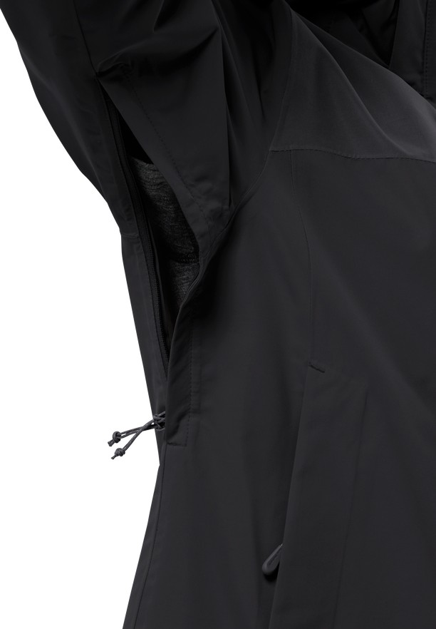 Black Women Jack Wolfskin Jasper 2l Rain Jackets | 37420318