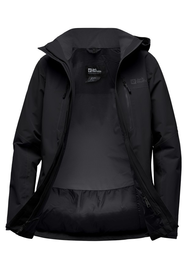 Black Women Jack Wolfskin Jasper 2l Rain Jackets | 37420318