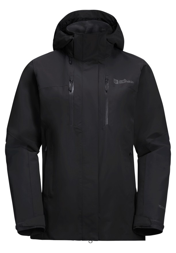 Black Women Jack Wolfskin Jasper 2l Rain Jackets | 37420318