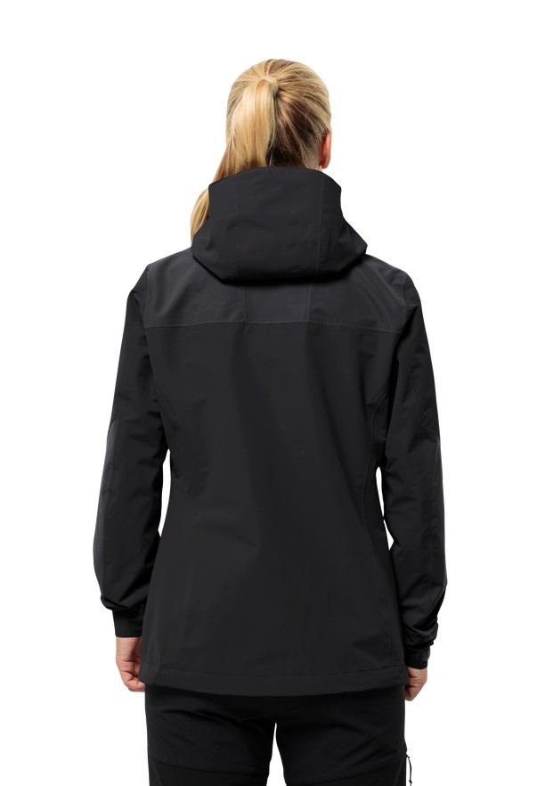 Black Women Jack Wolfskin Jasper 2l Rain Jackets | 37420318