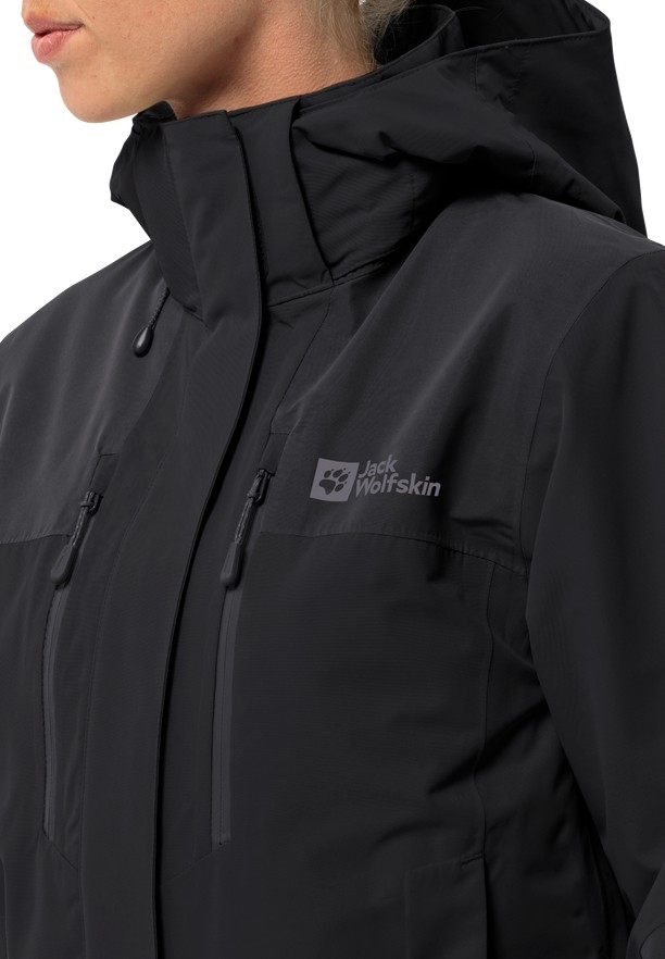 Black Women Jack Wolfskin Jasper 2l Rain Jackets | 37420318
