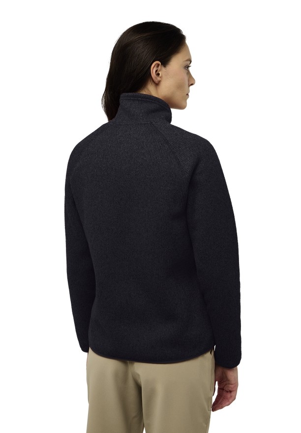 Black Women Jack Wolfskin Kaminfeuer Fleece Jackets | 74530642