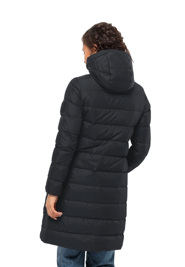 Black Women Jack Wolfskin Lenauplatz Down Coats | 22576438