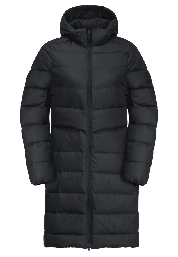 Black Women Jack Wolfskin Lenauplatz Down Coats | 22576438