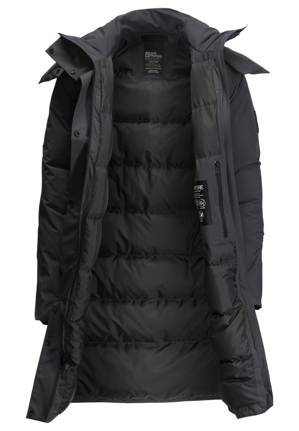 Black Women Jack Wolfskin Luisenplatz Down Coats | 26654441
