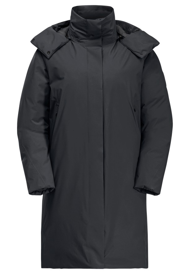Black Women Jack Wolfskin Luisenplatz Down Coats | 26654441
