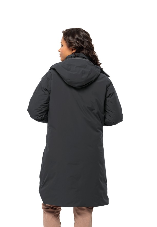 Black Women Jack Wolfskin Luisenplatz Down Coats | 26654441