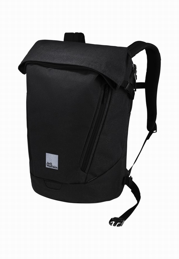 Black Women Jack Wolfskin Mainkai Laptop Backpack | 31858705