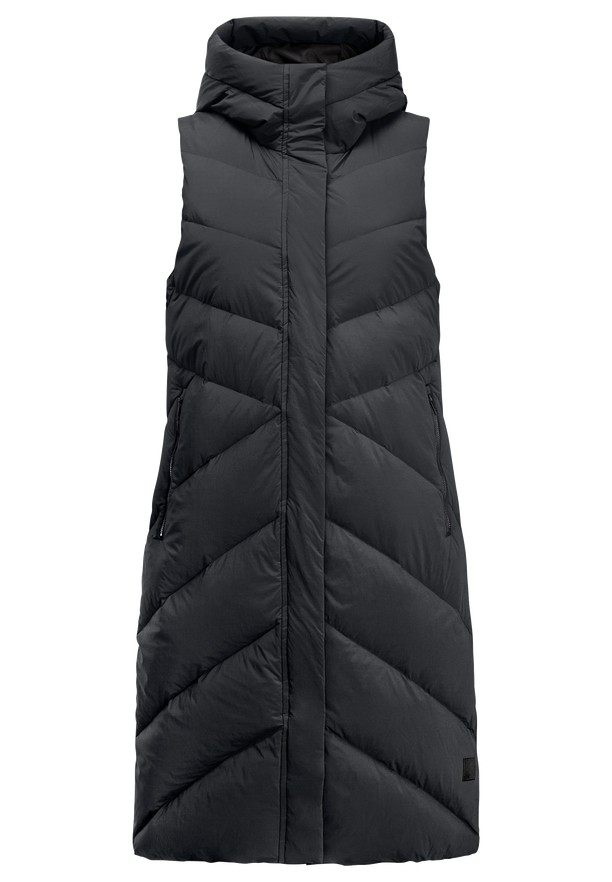 Black Women Jack Wolfskin Marienplatz Vest | 43630086
