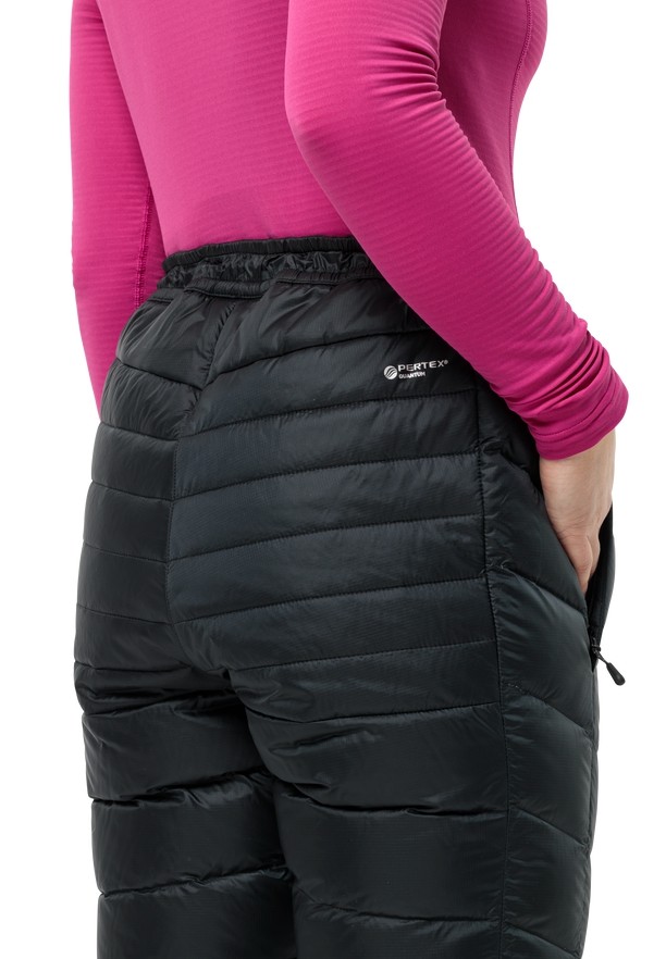 Black Women Jack Wolfskin Nebelhorn Down Pants | 25964336