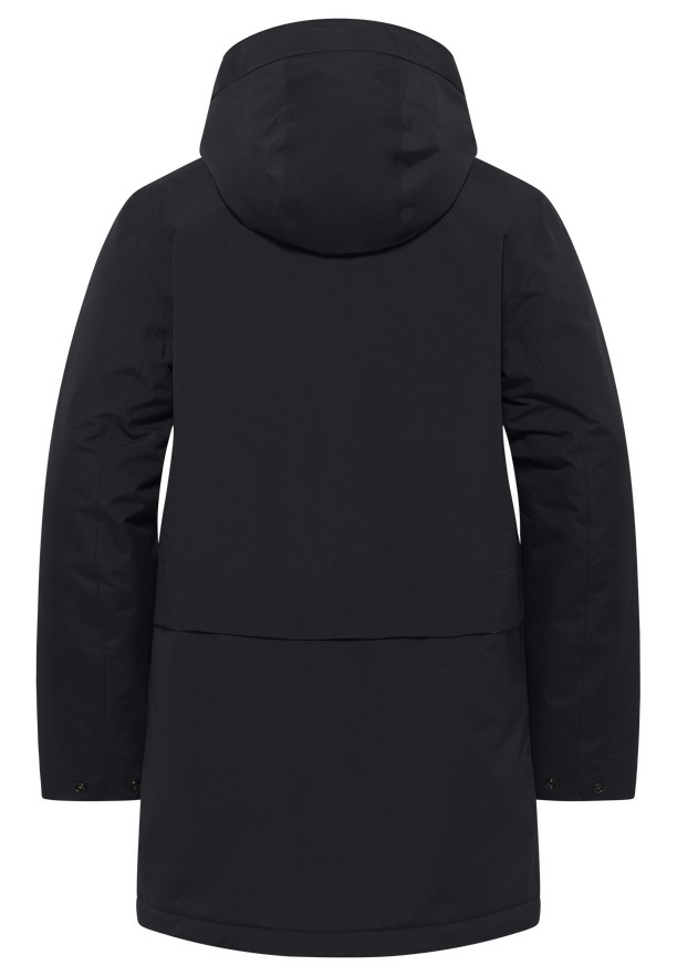 Black Women Jack Wolfskin Tempelhof Coats | 80645085